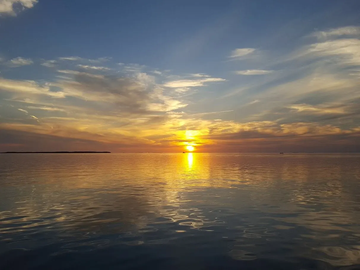 Sunset on the waters of Islamorada
